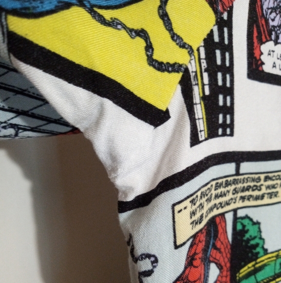 Marvel Spiderman Comic Strip short sleeve button down shirt Men's size XL - Picture 5 of 13